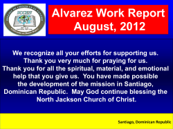 Alvarez Work Report, February 2012