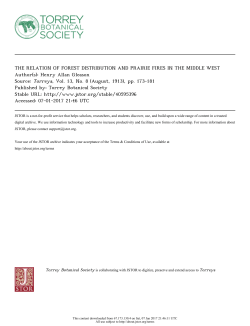 the relation of forest distribution and prairie fires in the middle west