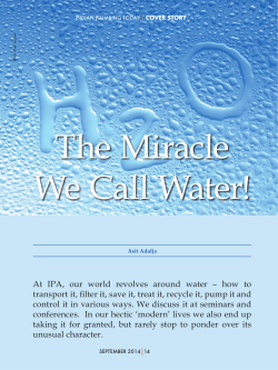 The Miracle We Call Water!