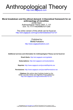 Anthropological Theory