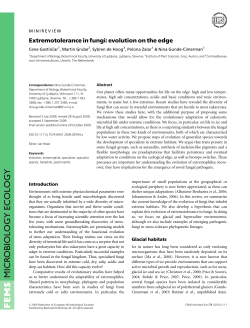 MICROBIOLOGY ECOLOGY