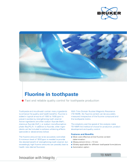 Fluorine in toothpaste