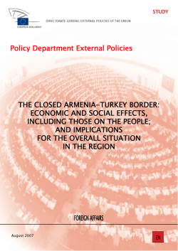 The closed Armenia-Turkey border: economic and social