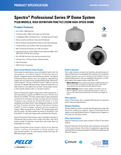 Spectra&reg; Professional Series IP Dome System