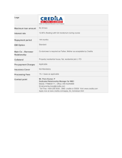 Logo Maximum loan amount Interest rate Repayment period EMI