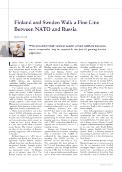 Finland and Sweden Walk a Fine Line Between NATO and