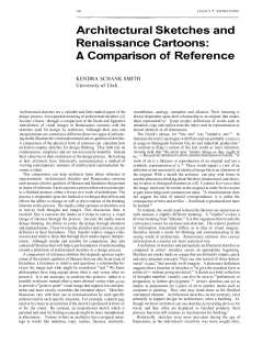 Architectural Sketches and Renaissance Cartoons: A Comparison of