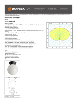 PRODUCT DATA SHEET Nadir Code : 1305101B