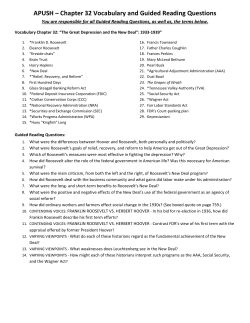 APUSH &ndash; Chapter 32 Vocabulary and Guided Reading Questions