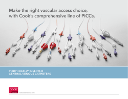 Make the right vascular access choice, with Cook`s