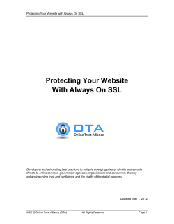 Protecting Your Website With Always On SSL