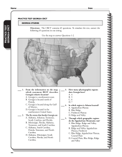 Practice Test for Georgia Milestones