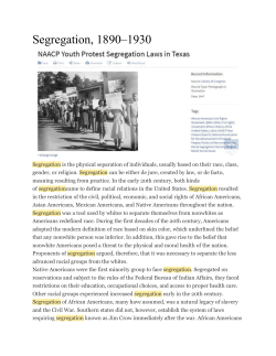 How segregation affected African Americans