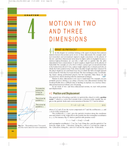 motion in two and three dimensions