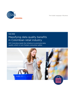 Massifying data quality benefits in Colombian retail industry &ndash; GS1