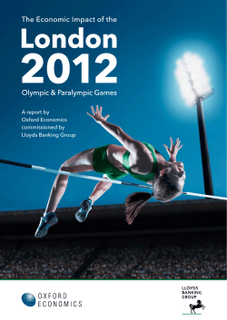 The economic impact of the London 2012