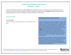 Eureka Remediation.Grade 5 Module 1 Topic C