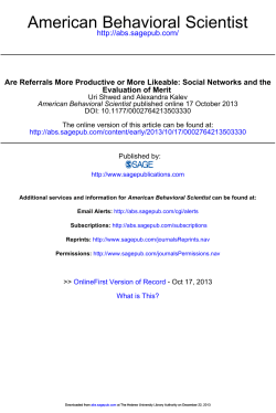 American Behavioral Scientist