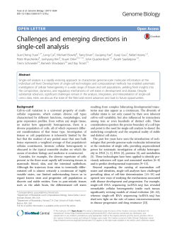 Challenges and emerging directions in single-cell