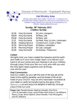 Creation Sunday - Usk Ministry Area