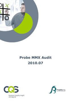 Probe MMX Audit 2010.07