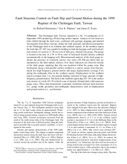 Fault Structure Control on Fault Slip and Ground Motion during the