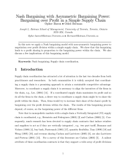 Nash Bargaining with Asymmetric Bargaining Power