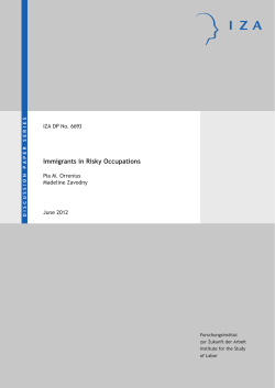 Immigrants in Risky Occupations