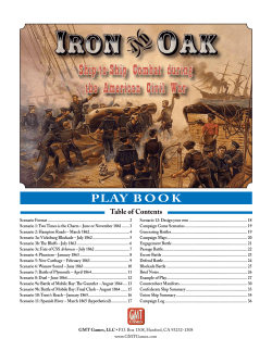 PLAY BOOK - GMT Games