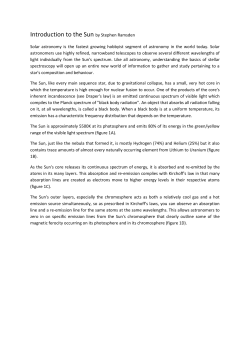 SOLAR ATMOSPHERE PAPER (A. Hart-UK)