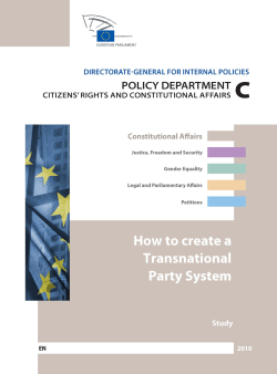 How to create a Transnational Party System
