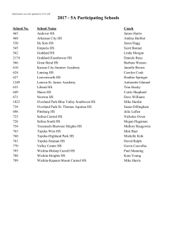 2017 - 5A Participating Schools