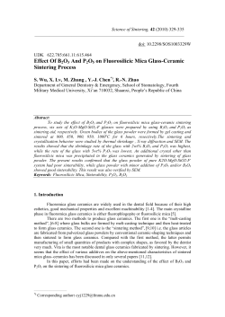 Effect Of B2O3 And P2O5 on Fluorosilicic Mica Glass
