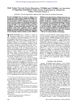 Both Tumor Necrosis Factor Receptors, TNFR60