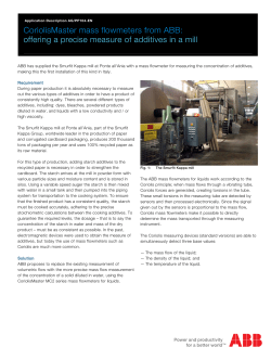 offering a precise measure of additives in a mill