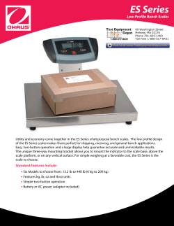 Data Sheet - Test Equipment Depot