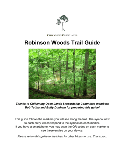 Robinson Woods Trail Guide