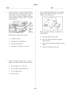 1. Base your answer(s) to the following question(s)