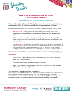 How Does Sharing Dance Move YOU?