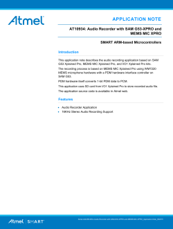 Audio Recorder with SAM G53-XPRO and