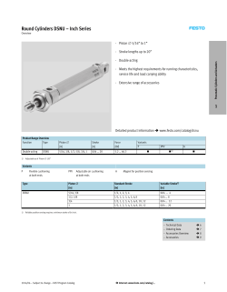 Round Cylinders DSNU &ndash; Inch Series