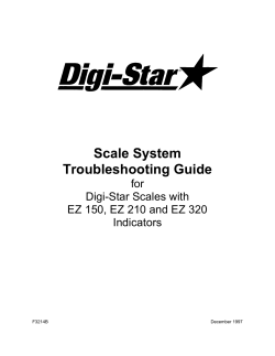 Scale System Troubleshooting Guide - Digi-Star