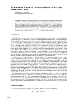 An Alternative Scheme for the Neutrino Factory with a High