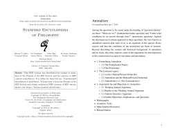 Stanford Encyclopedia of Philosophy