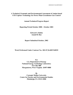 A Technical, Economic and Environmental Assessment of
