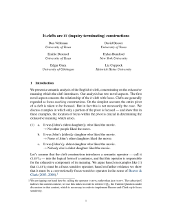 It-clefts are IT (inquiry terminating) constructions