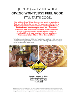 Tuesday, August 10, 2010 California Pizza Kitchen Plymouth