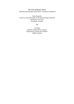 PDF (The Irish drinking culture: drinking and drinking