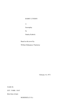 Barry Lyndon - Liceo `Asproni`