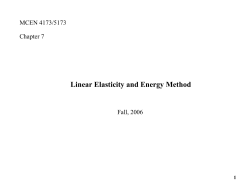 Linear Elasticity and Energy Method